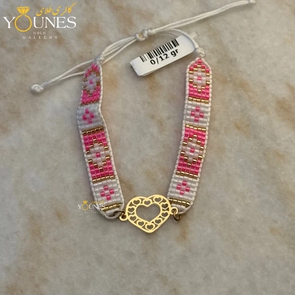 دستبند میوکی قلب قلبی طلا